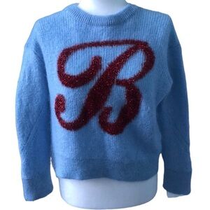Dimple Hsu Sky Blue Mohair Sweater Size XL